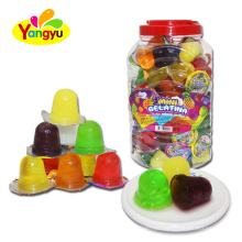 Mini Jelly Cup Plastic Jar Mix Fruits Flavors Jelly Pudding With Coconut Supplier